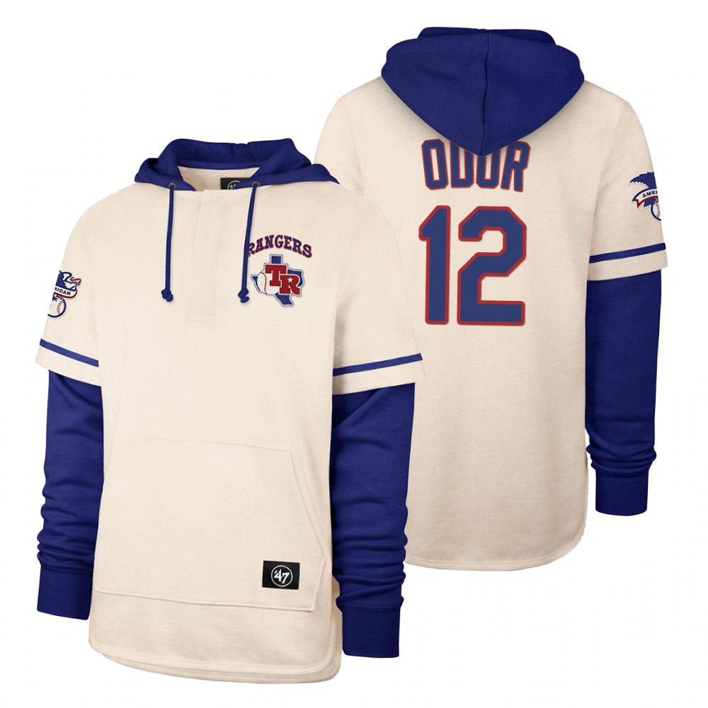 Men Texas Rangers #12 Odor Cream 2021 Pullover Hoodie MLB Jersey->minnesota twins->MLB Jersey